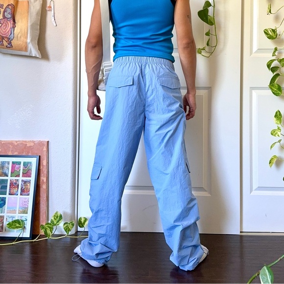 WILO the Brand Baby Blue Parachute Pants - Picture 3 of 6